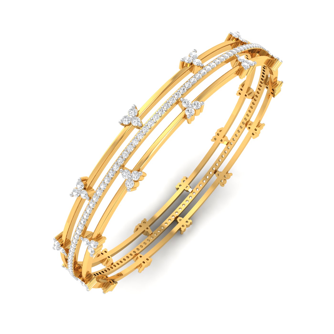 Chhaya Trio Diamond Bangle
