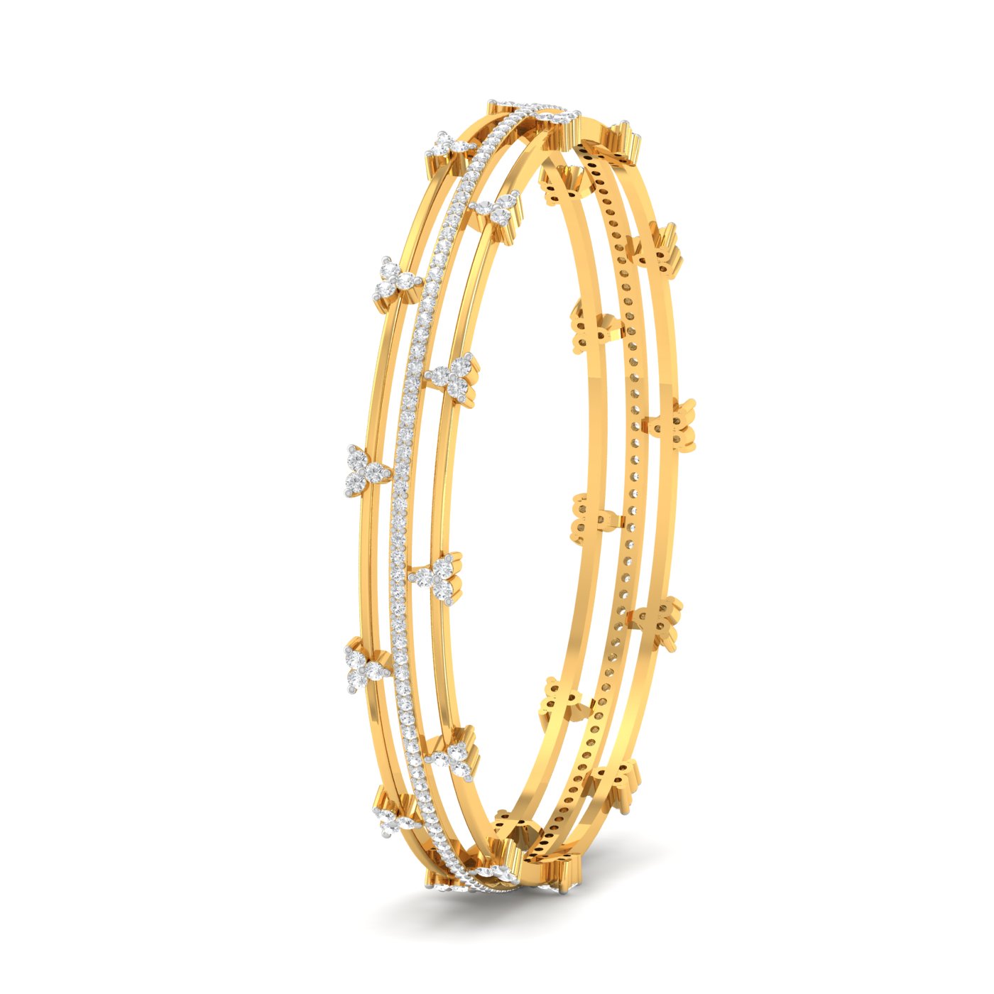 Chhaya Trio Diamond Bangle