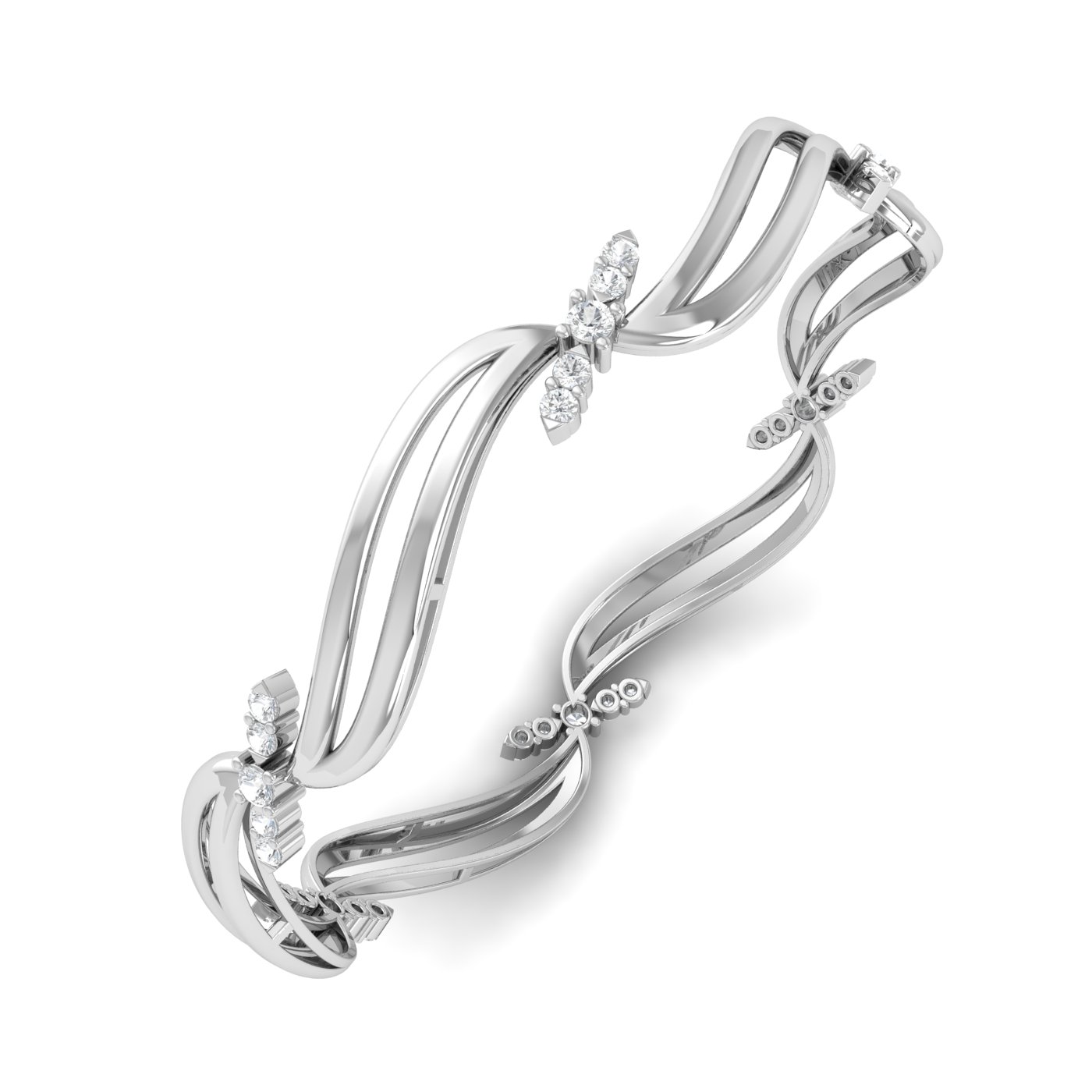 Isla Leofe Diamond Bangle