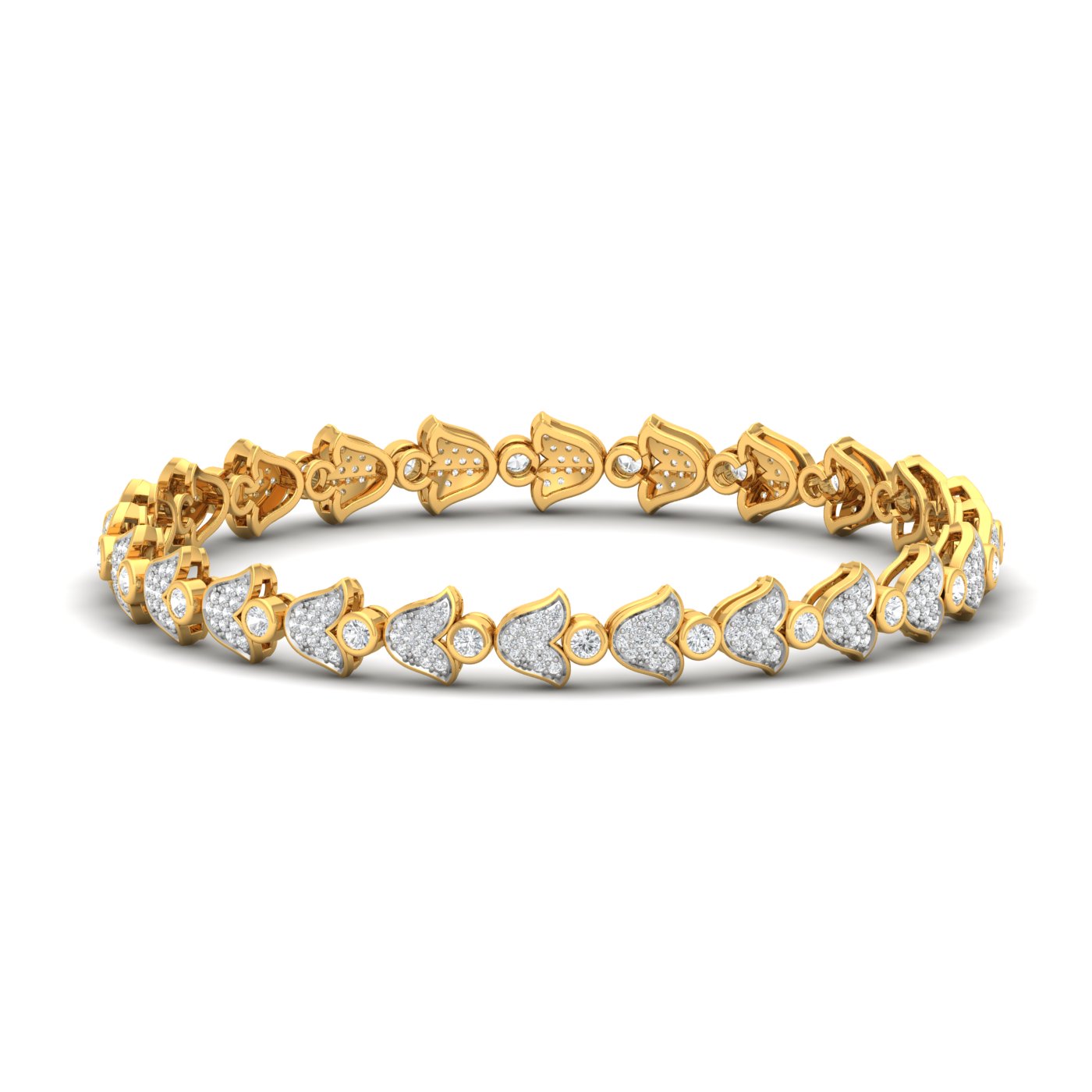 Tulip Diamond Bangle
