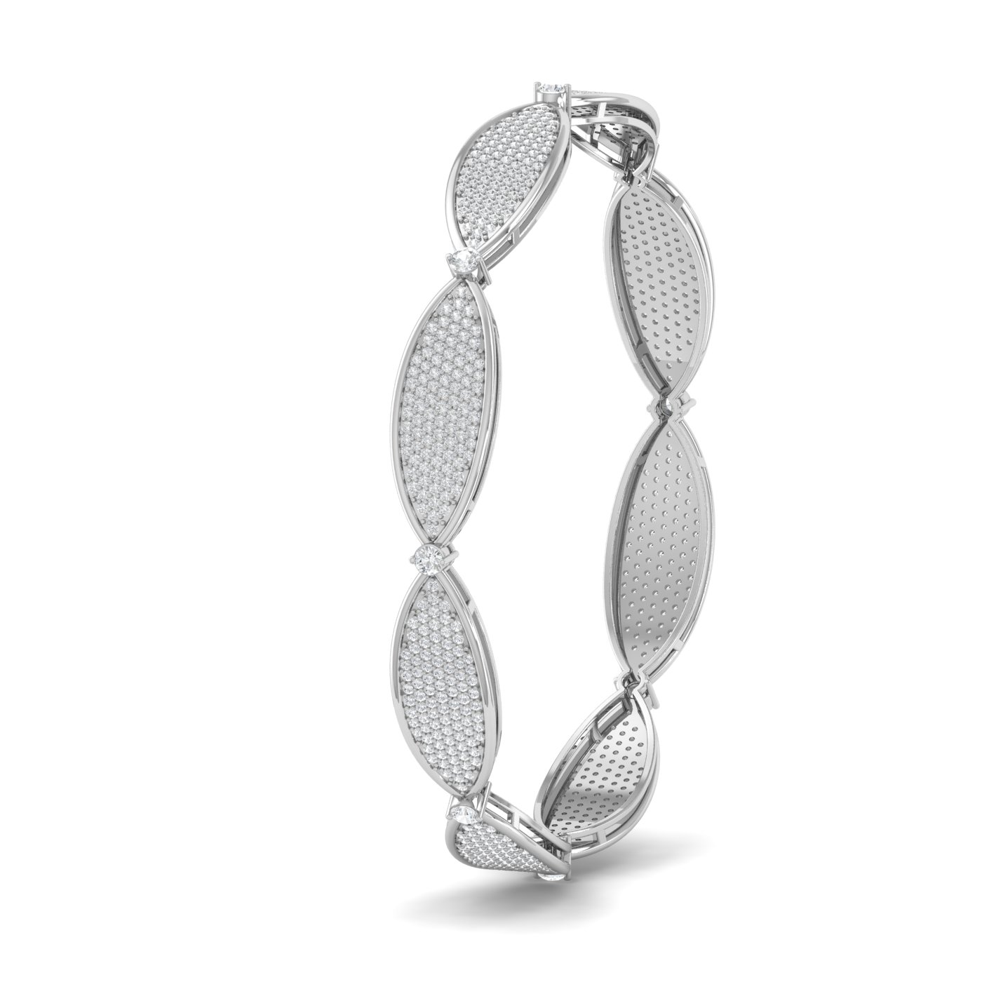 Twisted Diamond Bangle
