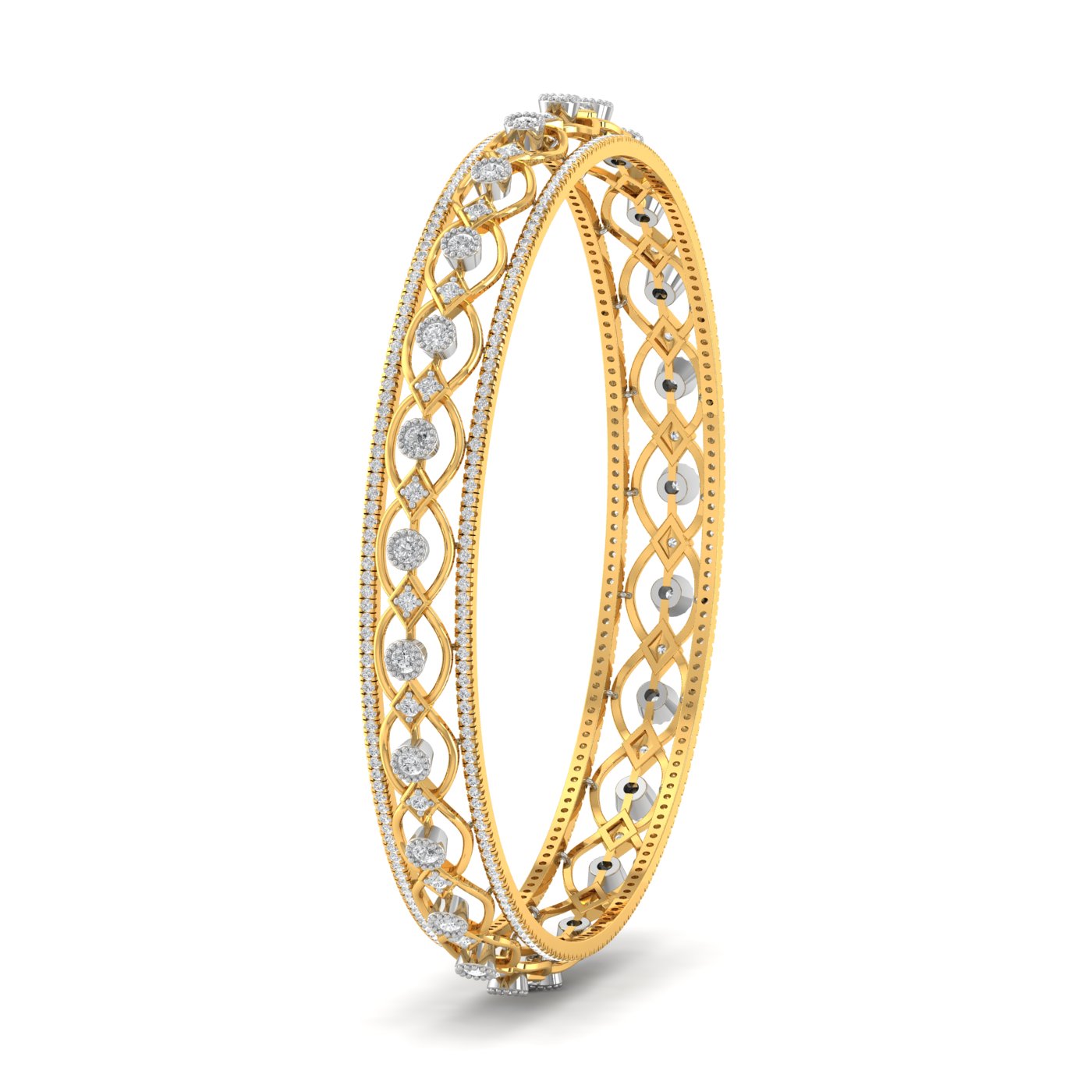 Bailey Fancy Cutout Diamond Bangle