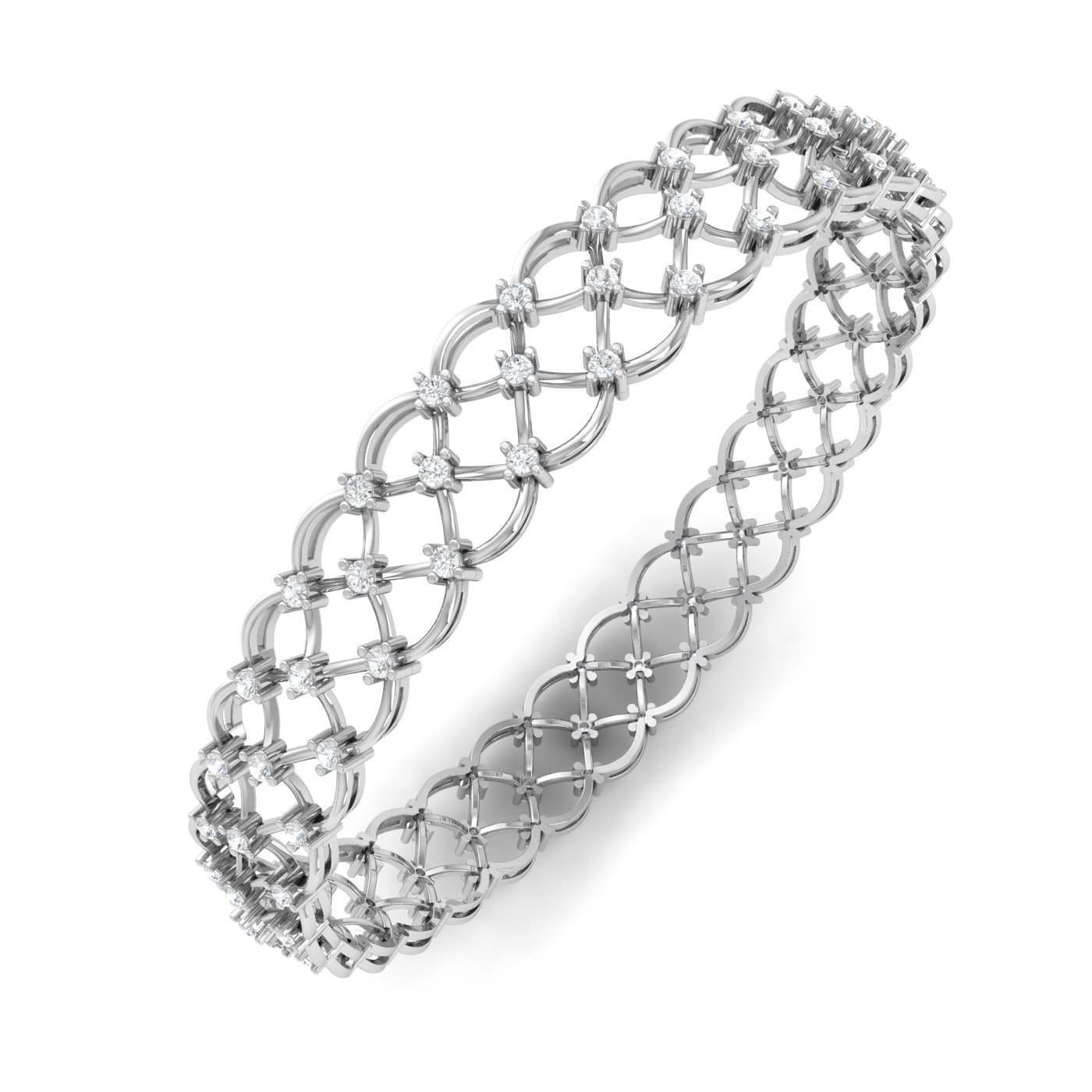 Warda Fancy Diamond Bangle