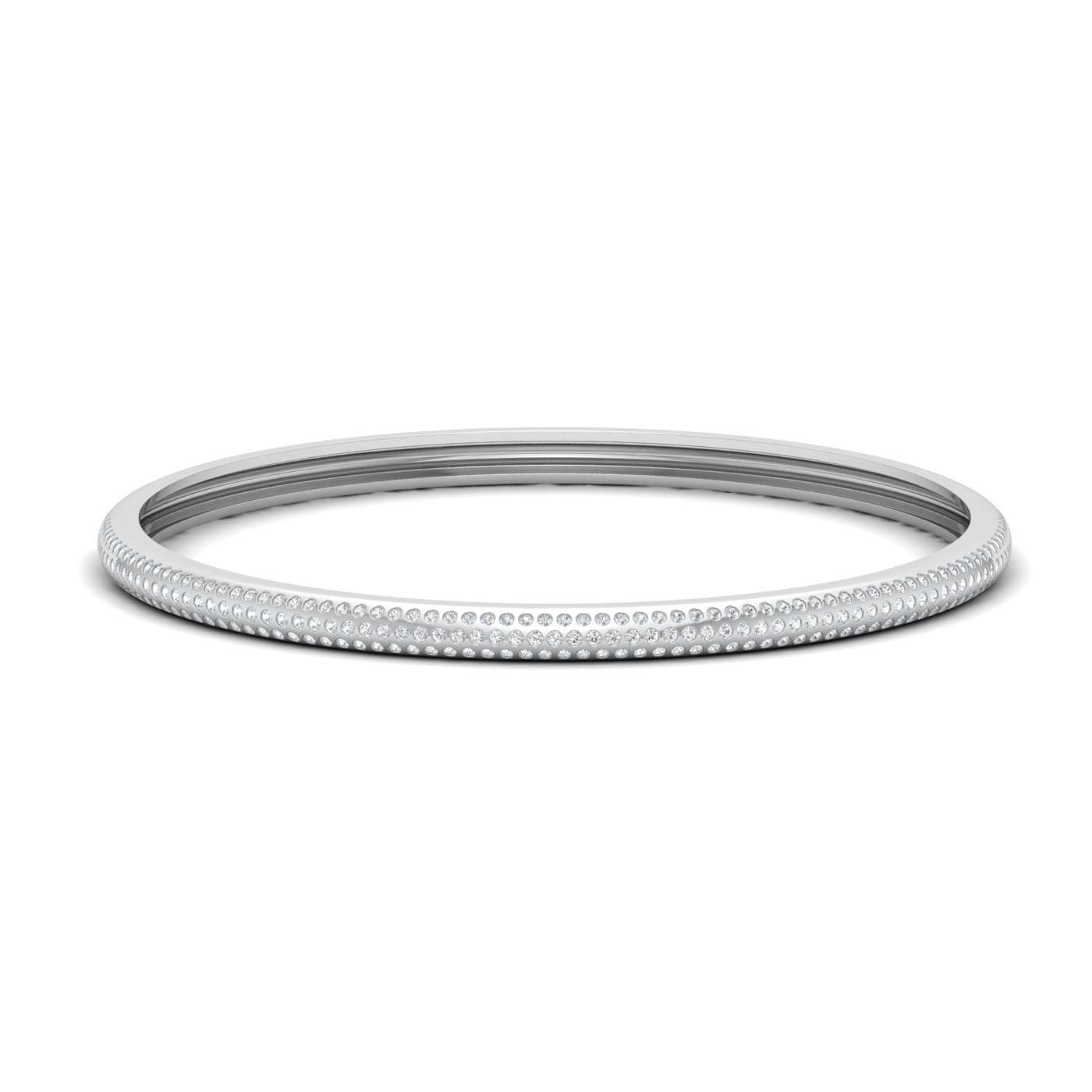 Plain Sparkling Diamond Bangle