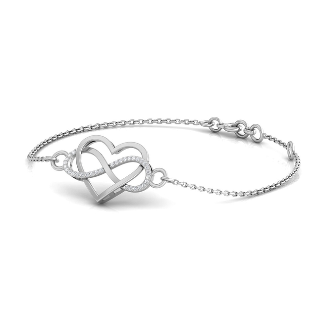 Infinty Heart Diamond Bracelet