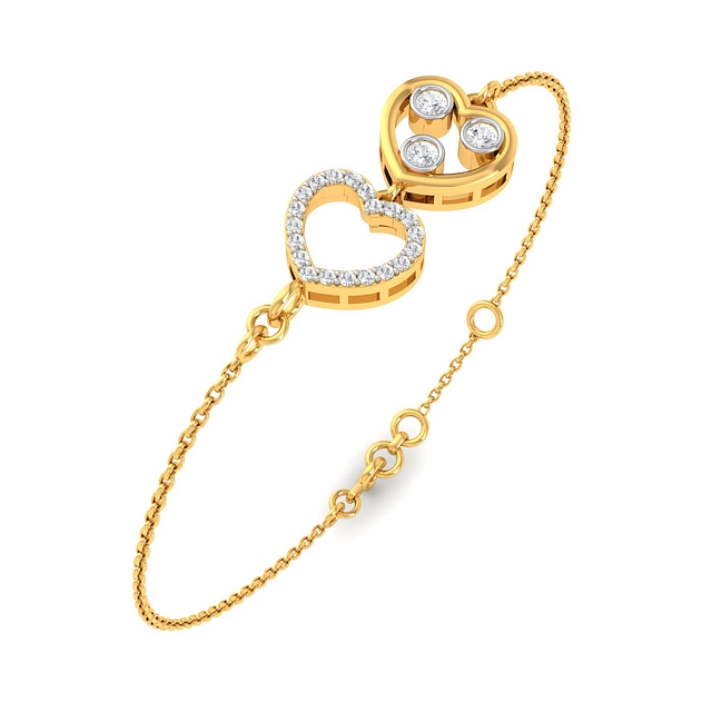 Buy Gold Bracelet Double Gold Chain Bracelets for Women Gifts Online in  India 