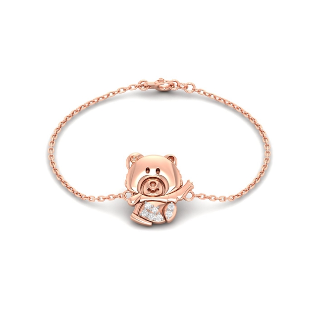 Teddy Bear Kids Gold Bracelet