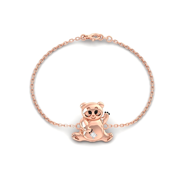 Lil Panda Kids Gold Bracelet
