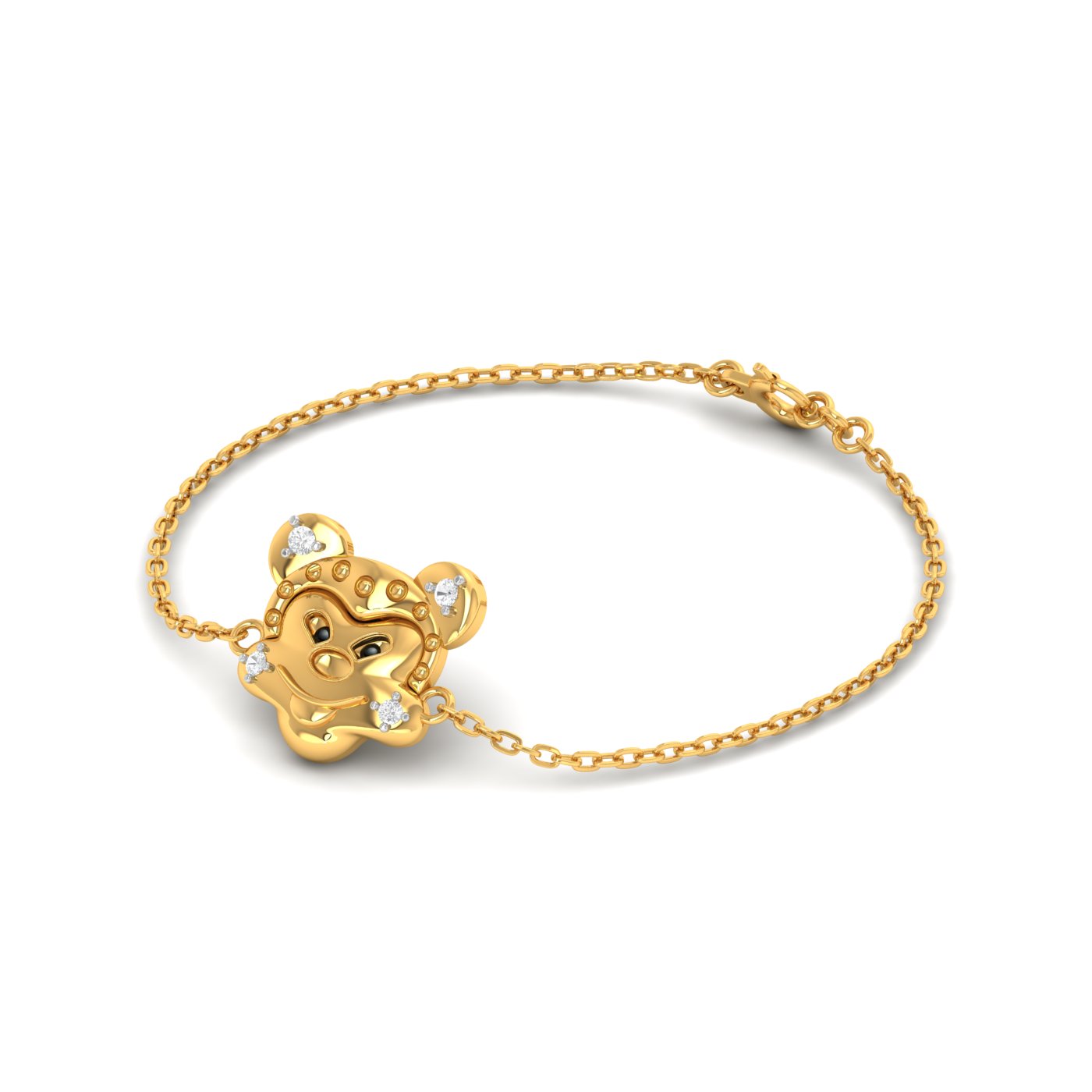 Mickey Mouse Kids Gold Bracelet