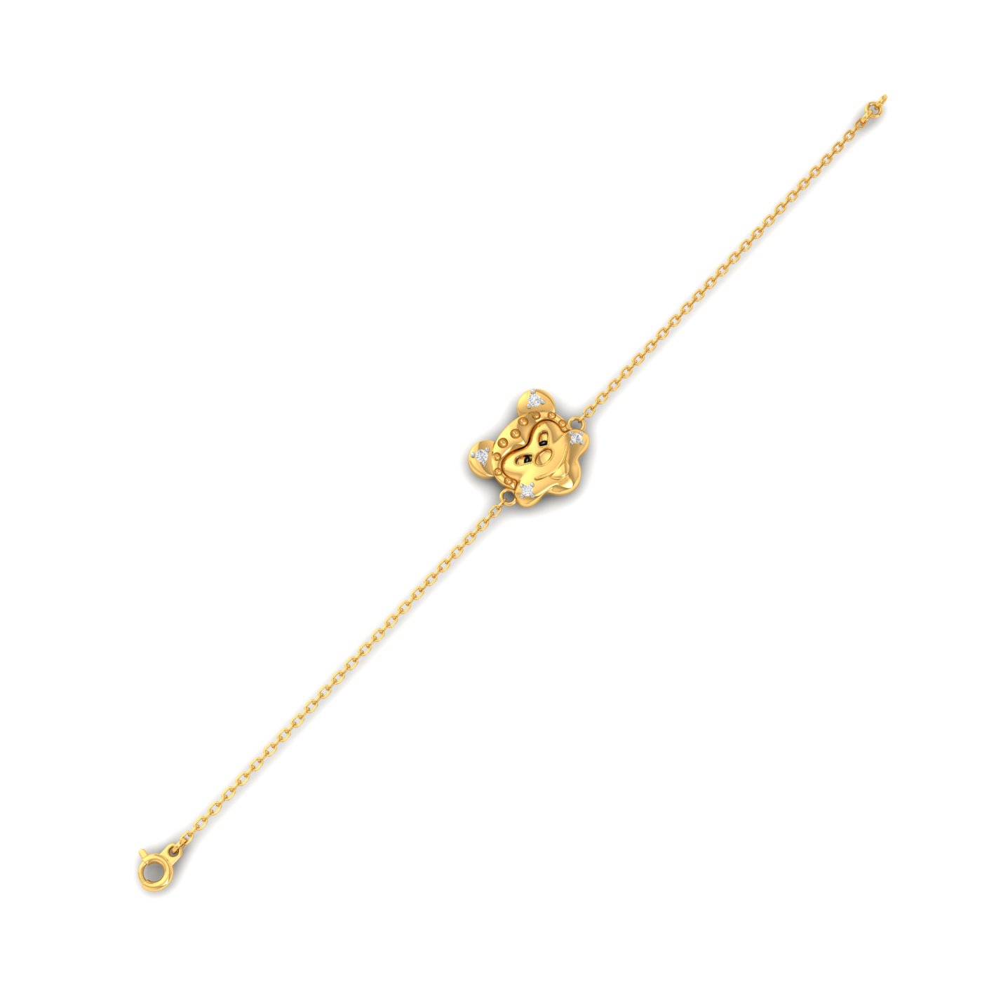Mickey Mouse Kids Gold Bracelet
