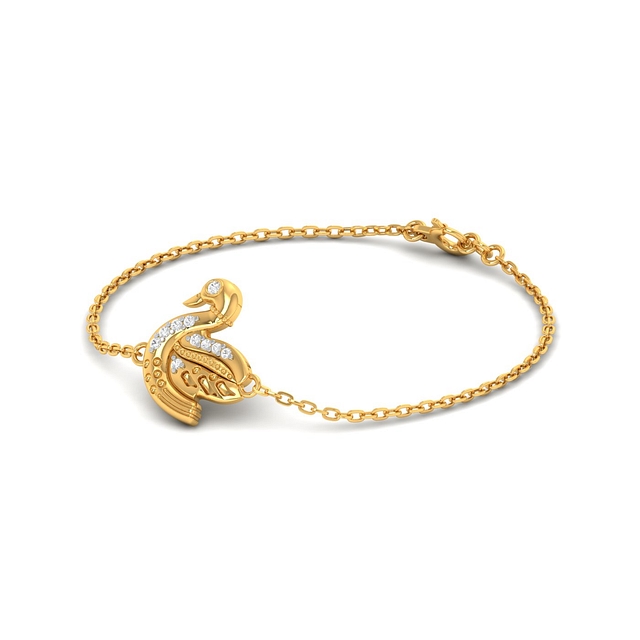 Mommy Duck Kids Chain Gold Bracelet
