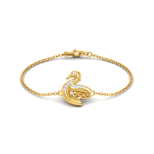 Mommy Duck Kids Chain Gold Bracelet