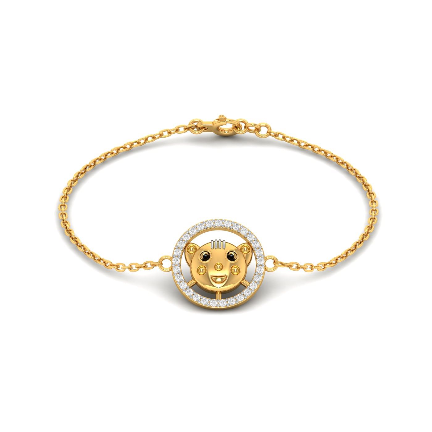 Joyalukkas 22k (916) Yellow Gold Charm Bracelet for Children : Amazon.in:  Fashion