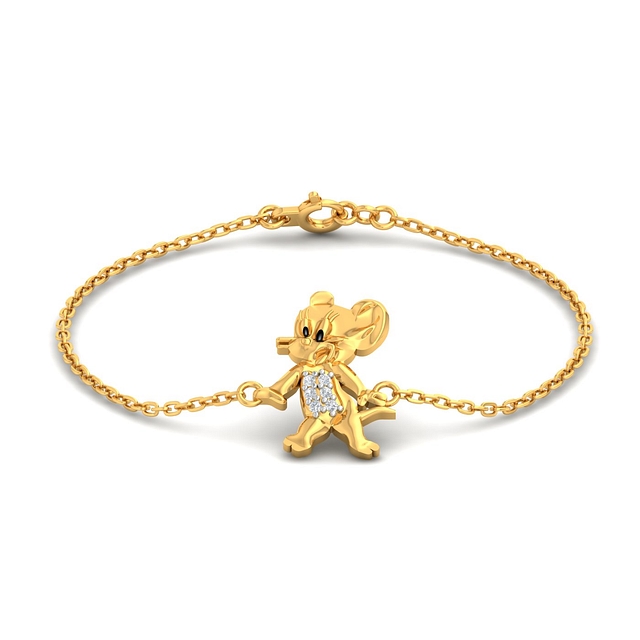 Jerry Diamond Gold Kids Bracelet