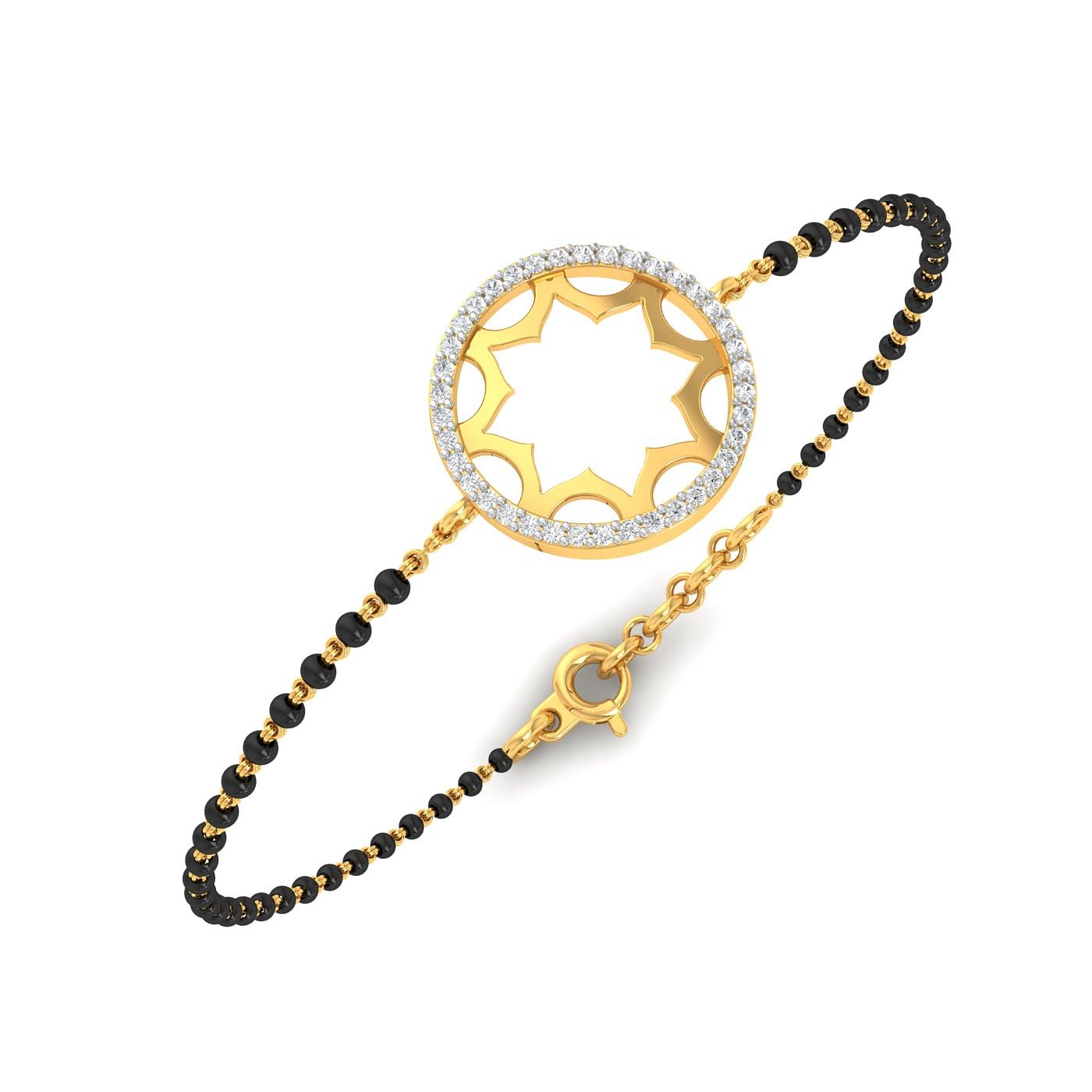 Mangalsutra Bracelet With Diamond Motif – Faith by ASM