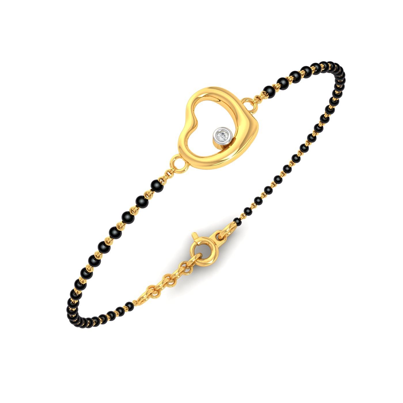 1 Gram Gold Plated Beautiful Design Mangalsutra Bracelet For Women - Style  A235 – Soni Fashion®