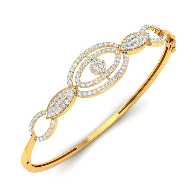 Oval Petal Diamond Bracelet