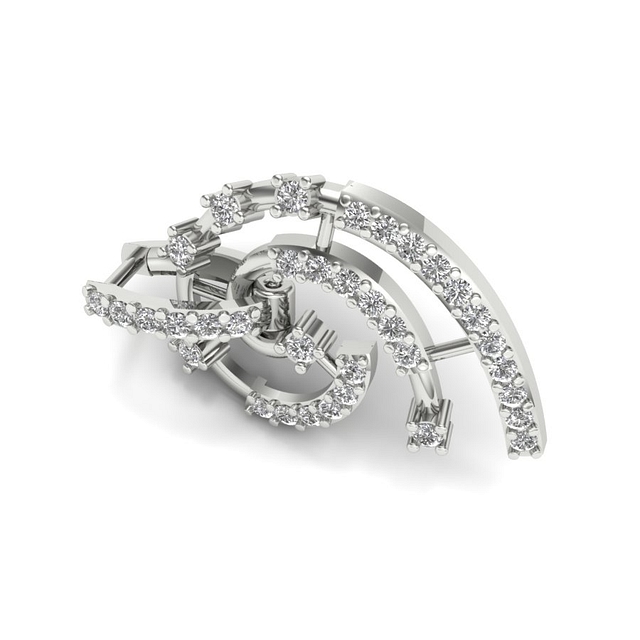 Reverse Nine Stunning Diamond Earrings