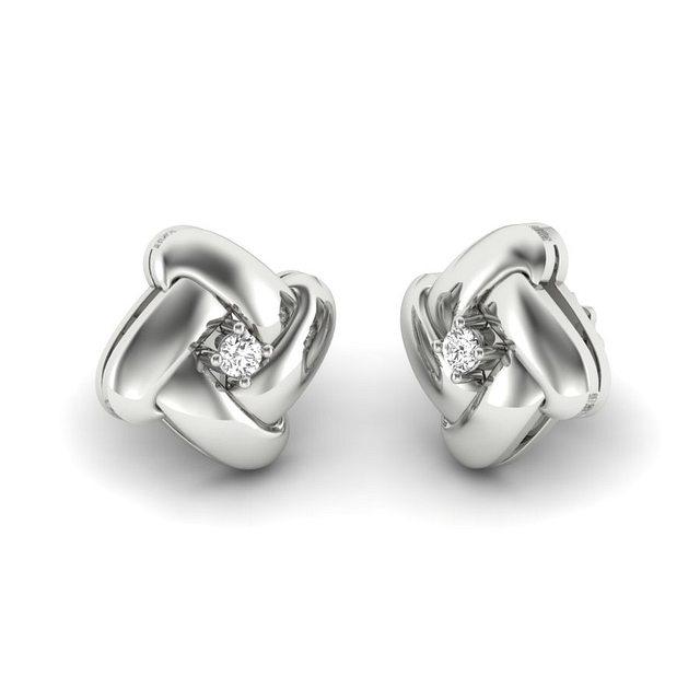 Sofia Miracle Plate Diamond Stud Earrings