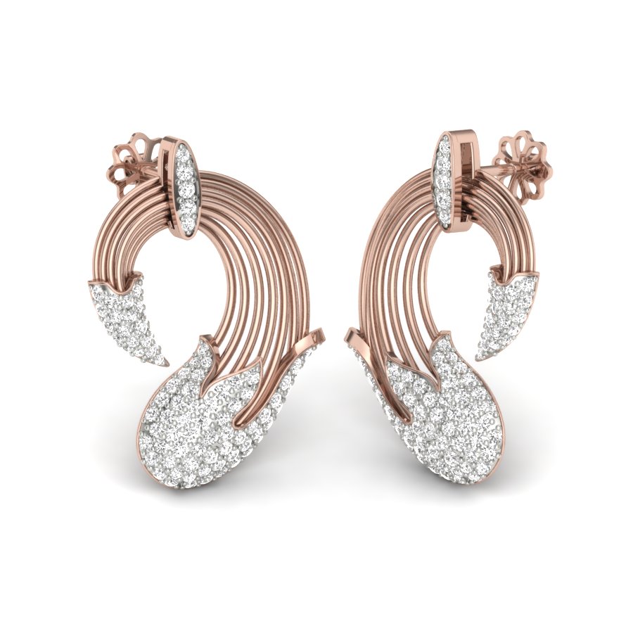 diamond hoop earrings Archives - The Caratlane