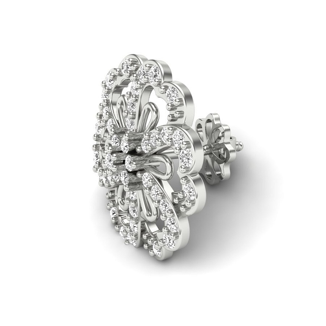 Six Petals Fleur Diamond Earrings