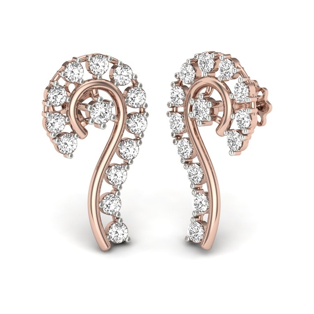 Wondorous Twirl Diamond Earrings