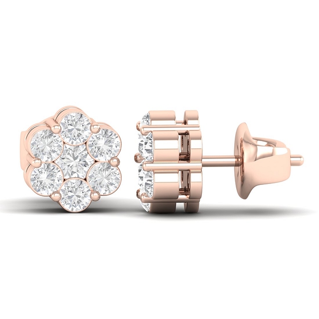 Seven Stone Diamond Earrings