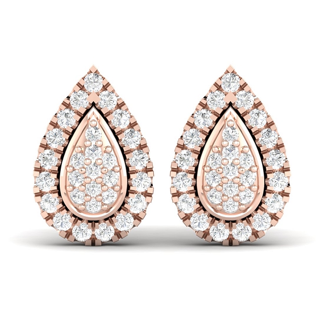 Petal Fleur Diamond Earrings