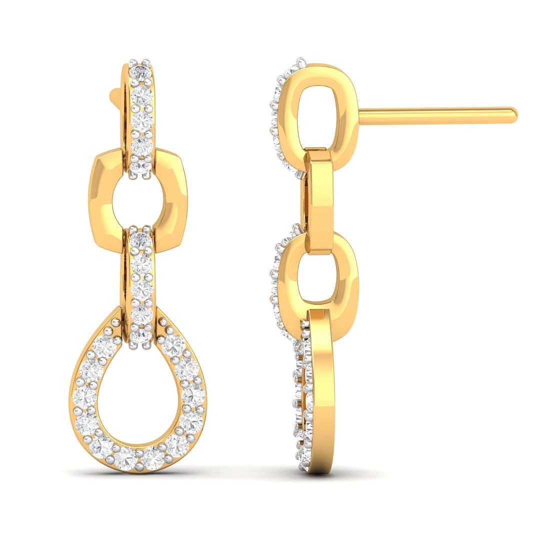 Drops of Heaven Changeable Diamond Earrings Online Jewellery Shopping India  | Yellow Gold 14K | Candere by Kalyan Jewellers