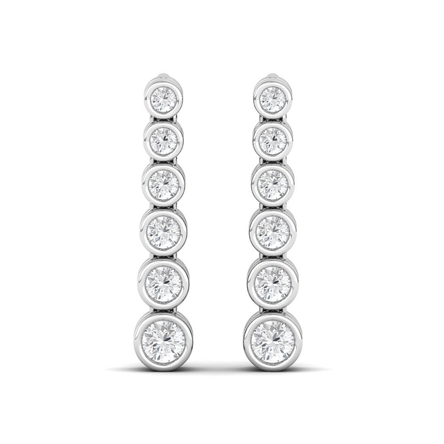 Encircle Diamond Drop Earrings