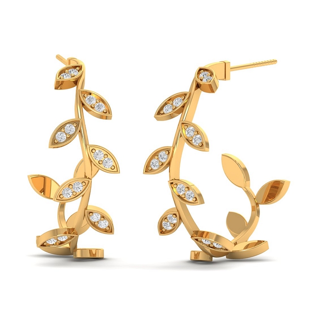 Dazzling Petals Diamond Earring