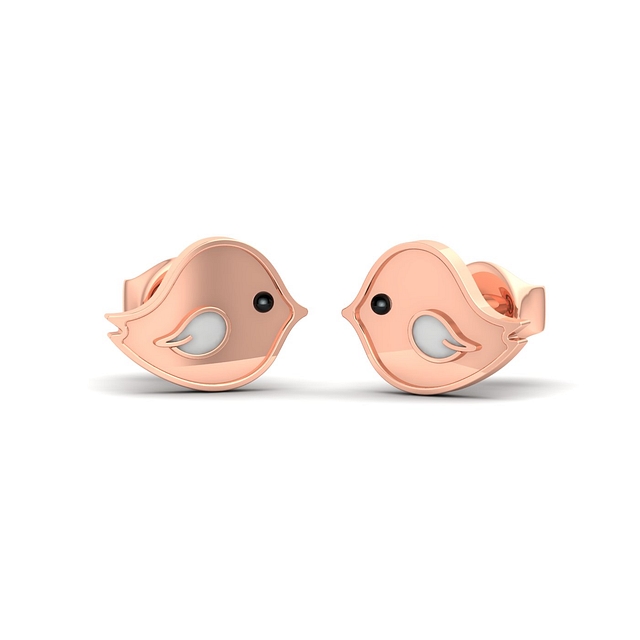Little Birds Gold Earrings