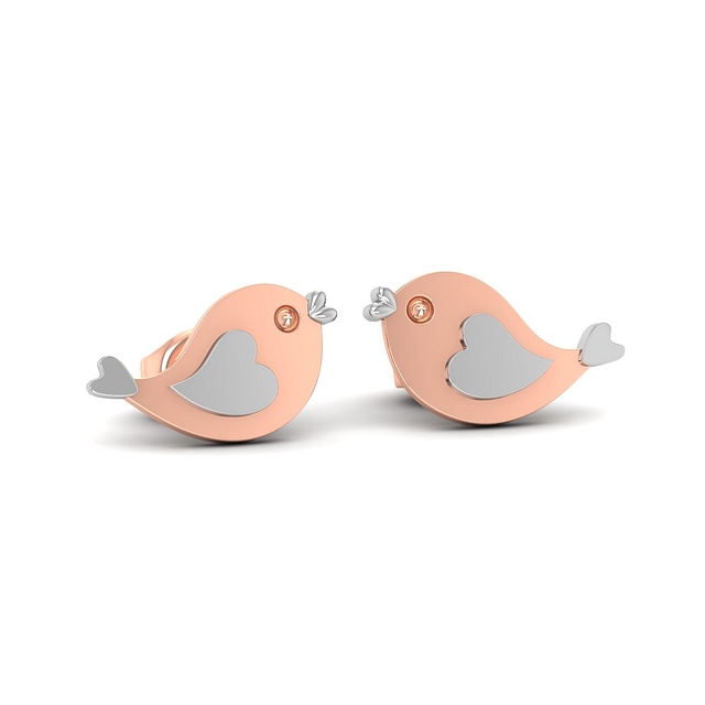Birdy Kids Gold Earrings