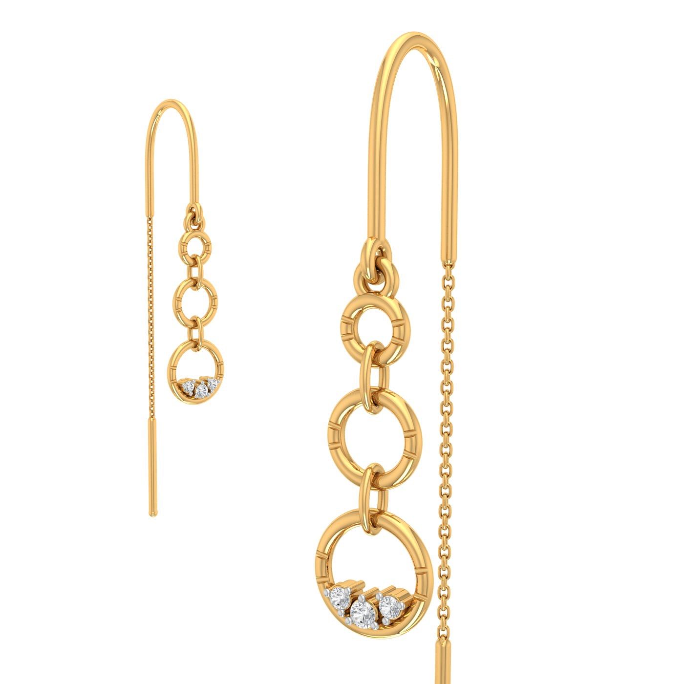 Latest light weight gold suidhaga earrings designs 2020 with weight and  price//gold hang… | Simple gold earrings, Long chain earrings gold, Gold  earrings with price