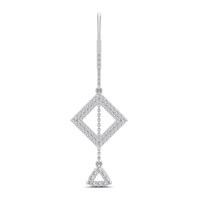 Gorgeous Geometry Diamond Sui Dhaga Earrings