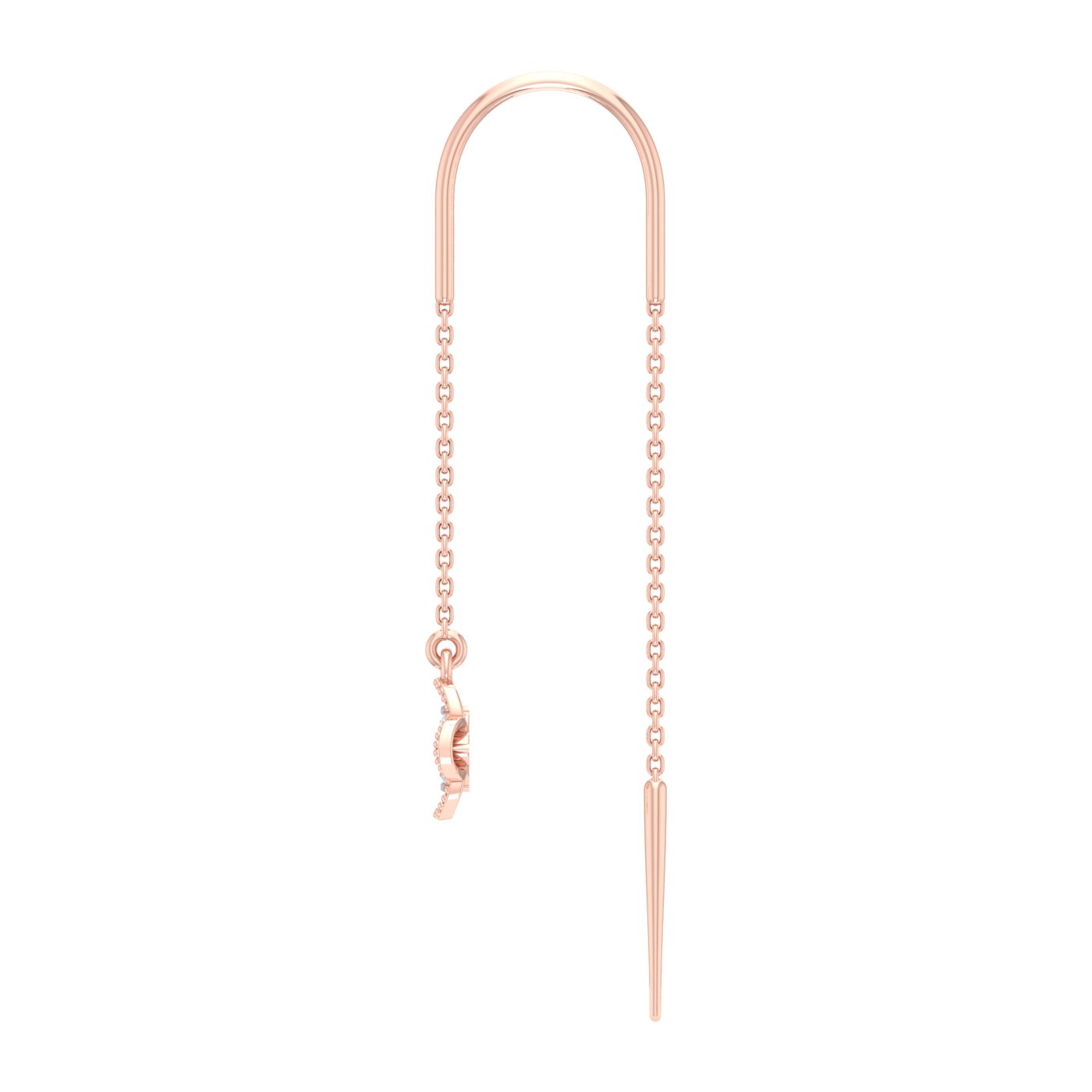 Enticing Design Hanging Chain 22k Gold earrings – atjewels.in