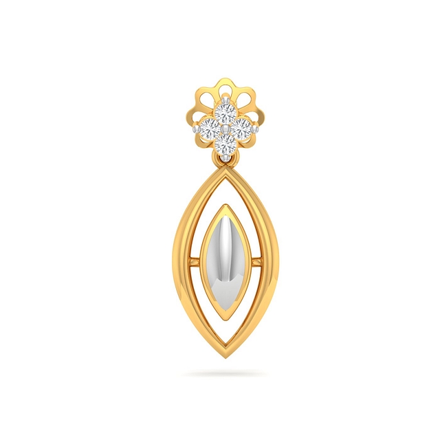 Royal Cluster Drop Diamond Earrings
