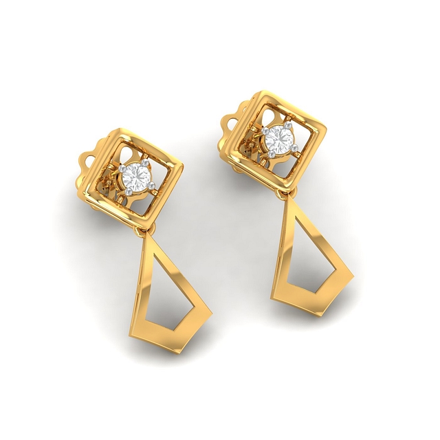 Turvi Diamond Drop Earrings