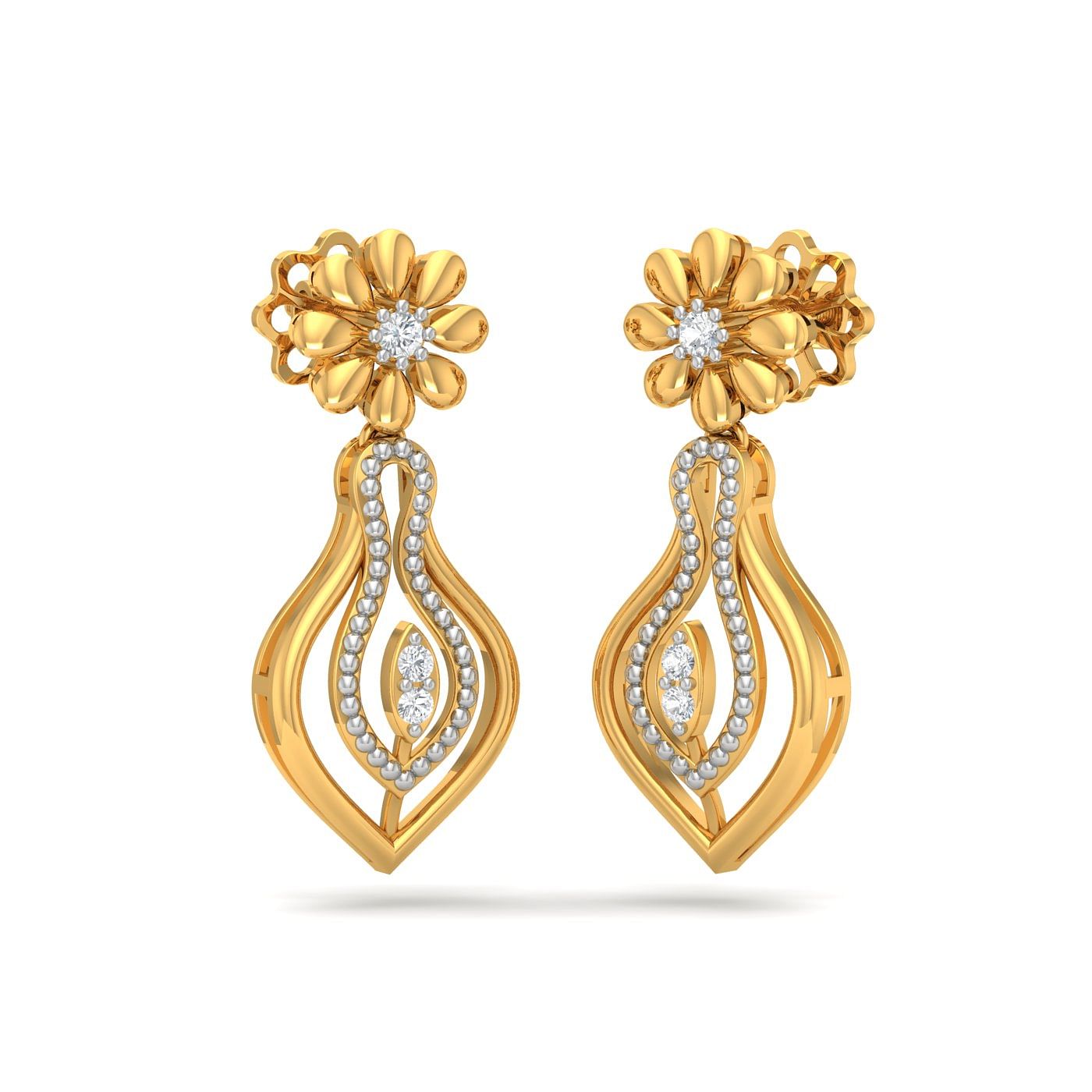Sara Diamond Drop Earrings Online Jewellery Shopping India  Dishis  Designer Jewellery