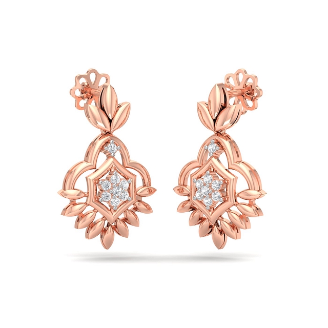 Scaevola Diamond Elegant Earrings