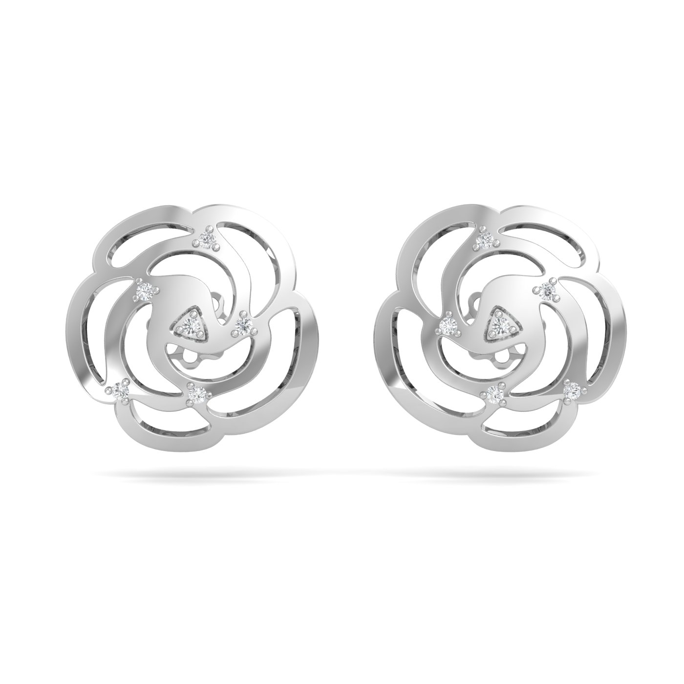 Roseann Diamond Stud Earrings