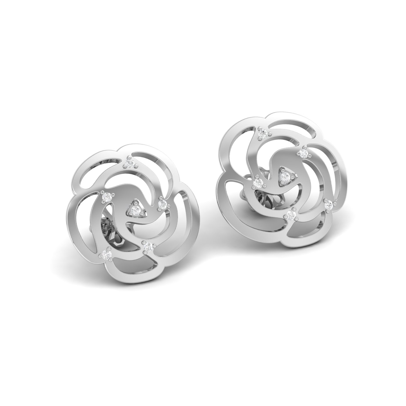 Roseann Diamond Stud Earrings