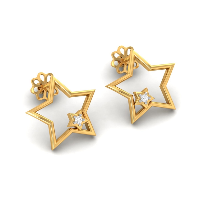 Asterope Studs Diamond Earrings