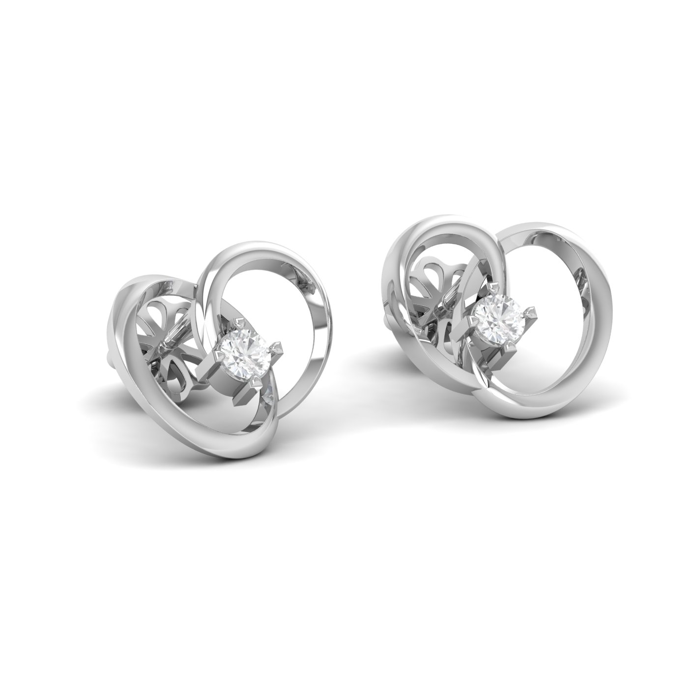 Buy Spell Diamond Stud Earrings Online In India