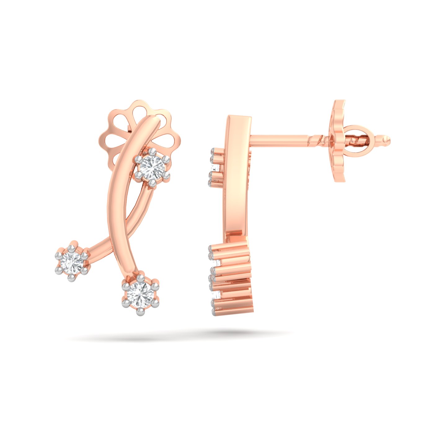 Leah Diamond Stud Earrings