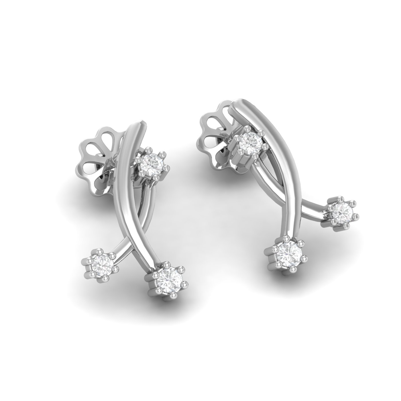 Leah Diamond Stud Earrings