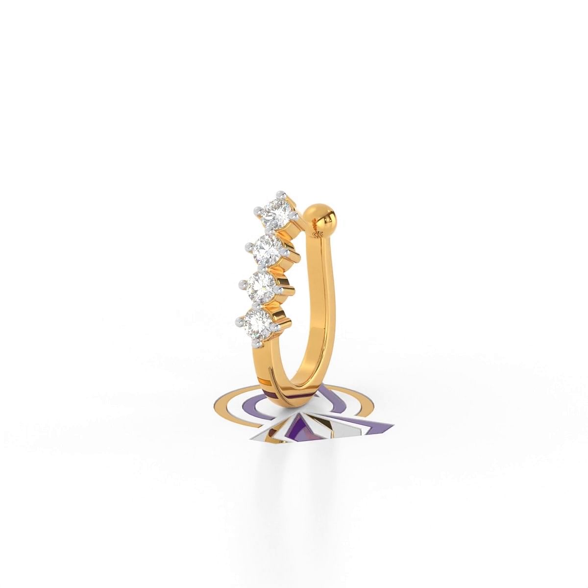 Kayaa Fashion Gold Plated Traditional Ethnic Bridal Nose Ring Nath | GERMA  BAZAR L.L.P