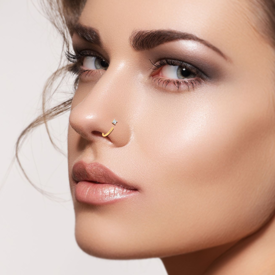 Buy Hita Diamond Nose Ring Online in India Perrian