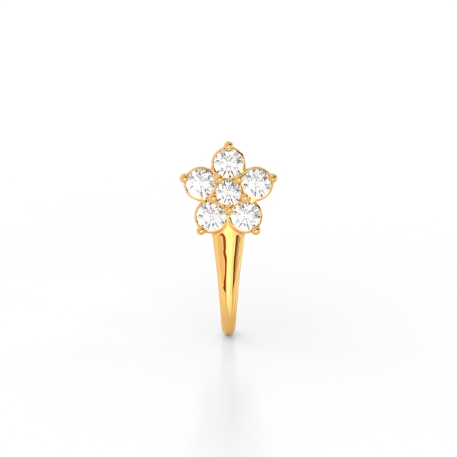 Fleur Blossom Diamond Nose Pin