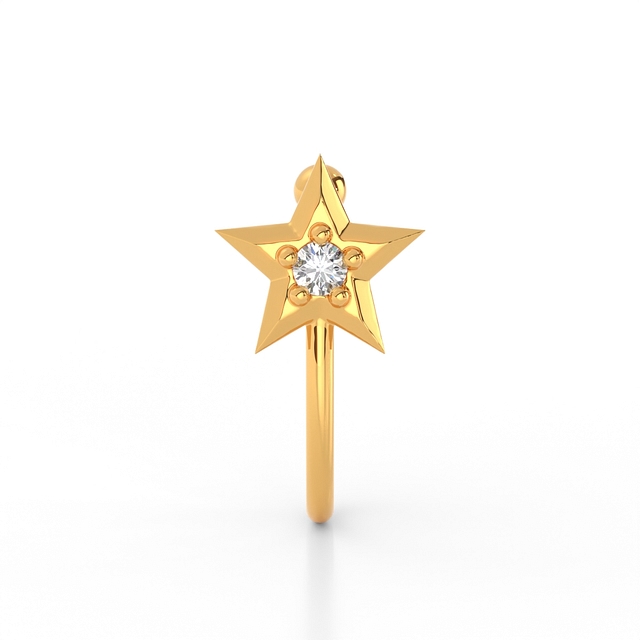Twinkle Star Non Piercing Nose Pin